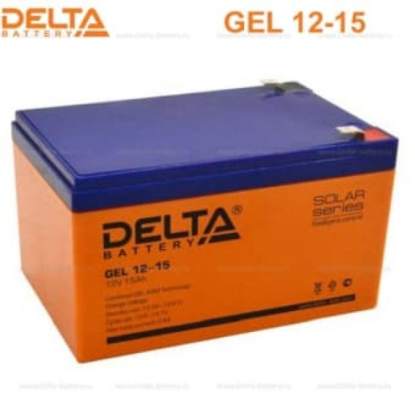 Аккумуляторная батарея Delta GEL 12-15 (12V / 15Ah) в Саратове