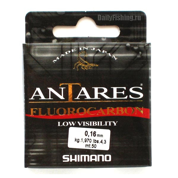 Леска зимняя Shimano Antares Fluorocarbon 30 м. 0,12 мм в Саратове