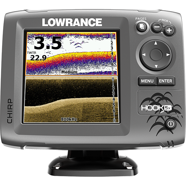 Эхолот Lowrance Hook-5 Mid/High/DownScan в Саратове