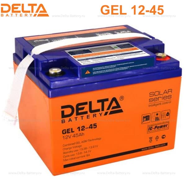 Аккумуляторная батарея Delta GEL 12-45 в Саратове