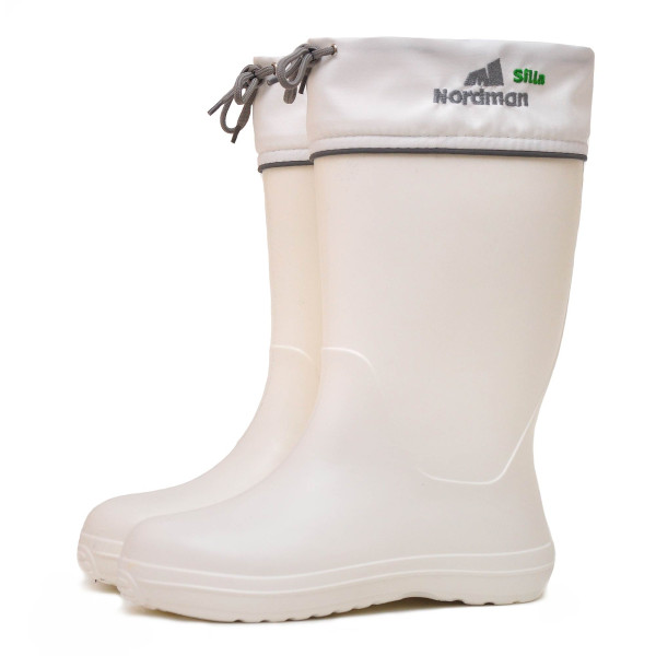 Сапоги женские Nordman Silla из ЭВА с мехом и манжетами белые в Саратове Сапоги женские Nordman Silla из ЭВА с мехом и манжетами белые в Саратове