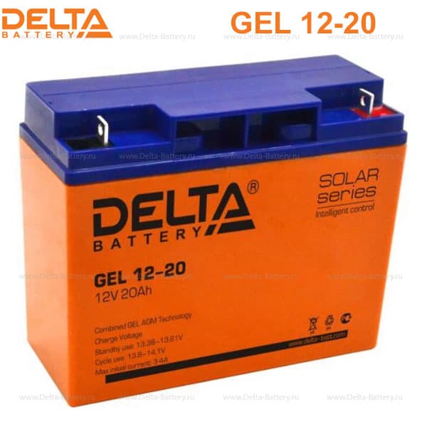 Аккумуляторная батарея Delta GEL 12-20 (12V / 20Ah) в Саратове